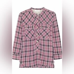 ISABEL MARANT NELSON PLAID PULLOVER
